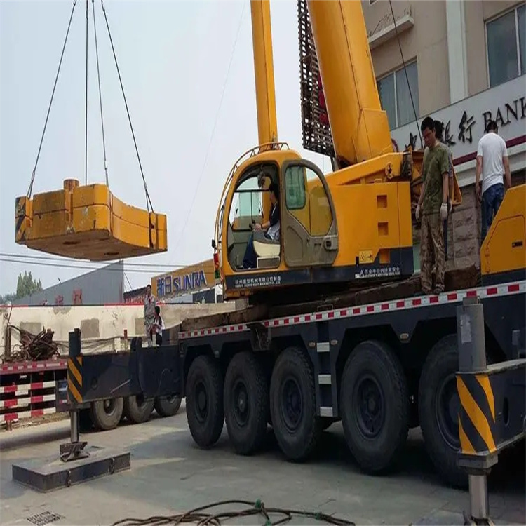 南京浦口当地吊车出租|机器吊装|75吨|工厂搬迁服务